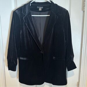 Renuar Black Velvet Jacket L